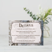 Carte D'accompagnement La collection de Mariages Rustic Silver Birch Tree (Debout devant)