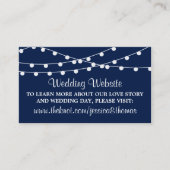 Carte D'accompagnement La Collection Mariage Bleu Marine Lights (Devant)