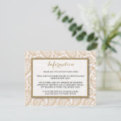Carte D'accompagnement La collection Mariage moderne de Paisley - Brown (Debout devant)