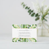 Carte D'accompagnement La Collection Mariage Verdure & Or (Debout devant)