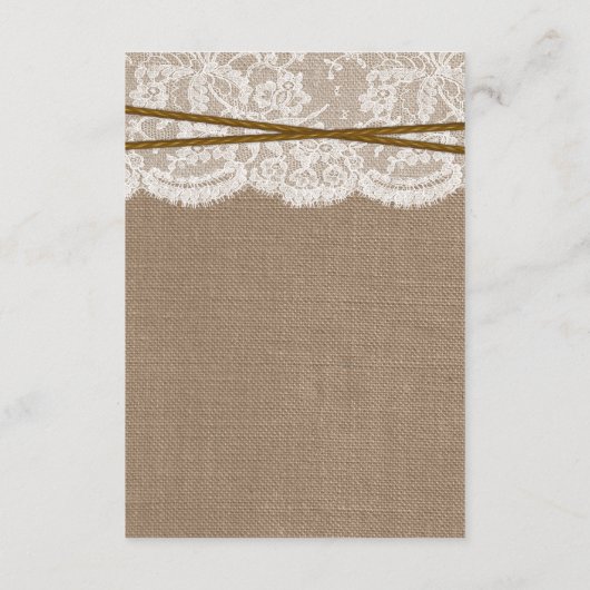 Carte D'accompagnement La collection Rustic Horseshoe Mariage (Dos)