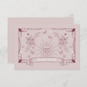 Carte D'accompagnement La fille Tarot Baby shower Déchets Raffle (Devant / Derrière)