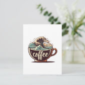 Carte D'accompagnement La Grande Vague De Café (Debout devant)