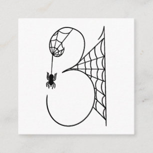 Carte D'accompagnement La journée d'Halloween 31 Toiles d'araignées