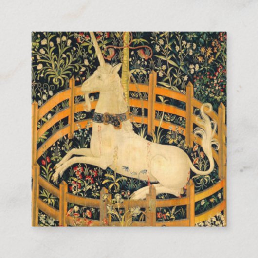 Carte D'accompagnement La licorne en captivité (Devant)