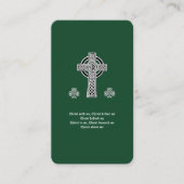 Carte D'accompagnement La Lorica de la prière Saint Patrick (courte) (Devant)