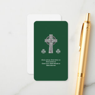 Carte D'accompagnement La Lorica de la prière Saint Patrick (courte)