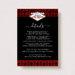 Carte D'accompagnement La Parties scintillant Damask Las Vegas Mariage Co<br><div class="desc">Célébrez dans le style avec ces cartes de détail mariages design et très tendance. Ce design est facile à personnaliser avec votre libellé d'événement spécial et vos invités seront ravis quand ils reçoivent ces cartes fabuleuses.</div>