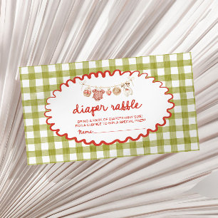 Carte D'accompagnement La Prunelle De Nos Yeux Baby Shower Tirage Au Sort