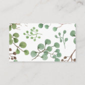 Carte D'accompagnement La verdure botanique | Site Mariage (Dos)