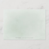 Carte D'accompagnement La verdure minimale hébergement botanique simple (Dos)