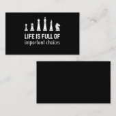 Carte D'accompagnement La Vie Est Pleine De Choix Importants, Amoureux De (Devant / Derrière)