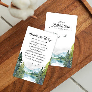 Carte D'accompagnement Laisser l'aventure commencer Baby shower livres po