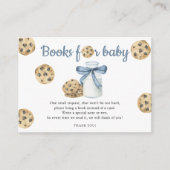 Carte D'accompagnement Lait et biscuits et bouquins pour bébé (Devant)