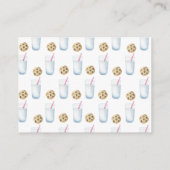 Carte D'accompagnement Lait et cookies Devinez combien de bonbons (Dos)