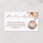 Carte D'accompagnement L'amour brasse café automne nuptiale recette de do (Devant)