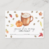 Carte D'accompagnement L'amour brasse Citrouille Combien de grains de caf (Devant)