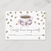 Carte D'accompagnement L'amour brasse Combien de lièges jeu nuptial (Devant)