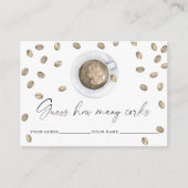 Carte D'accompagnement L'amour brasse Combien de lièges jeu nuptial (Devant)