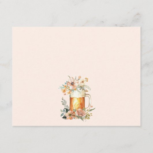 Carte D'accompagnement L'amour brasse Date Nuit Idées Fête des mariées (Dos)