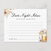 Carte D'accompagnement L'amour brasse Date Nuit Idées Fête des mariées (Devant)