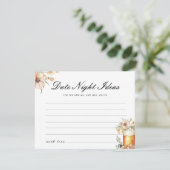 Carte D'accompagnement L'amour brasse Date Nuit Idées Fête des mariées (Debout devant)