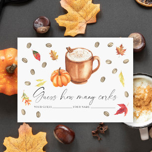 Carte D'accompagnement L'amour brasse le Citrouille Combien de bouchons j