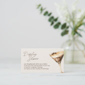 Carte D'accompagnement L'amour brasse l'Espresso Martini Display Douche (Debout devant)