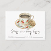 Carte D'accompagnement L'amour est en train de brasser Combien de baisers (Devant)