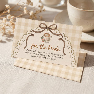 Carte D'accompagnement L'amour prépare un café Floral Vintage Personnalis