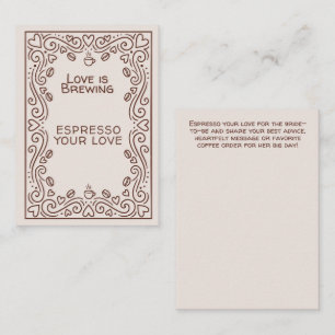 Carte D'accompagnement L'Amour Se Prépare pour la Fête de Fiançailles