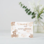 Carte D'accompagnement Lancer de langes Boho Bear Bearly Wait (Debout devant)