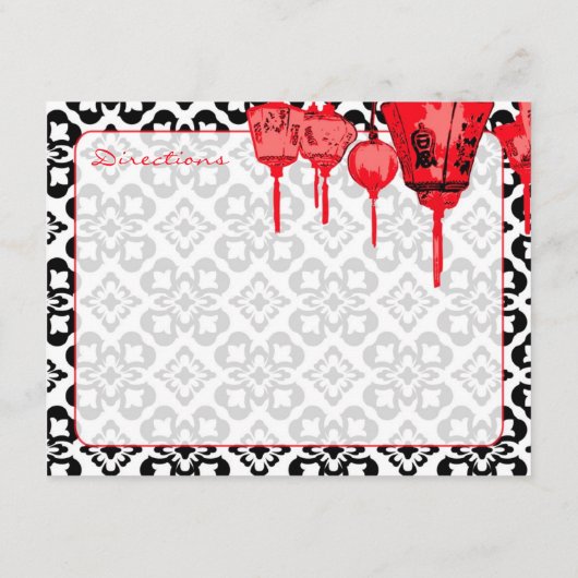 Carte D'accompagnement Lanternes rouges Directions 2 (Dos)