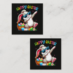 Carte D'accompagnement Lapin drôle de Dabbing Pâques Joyeuses Pâques