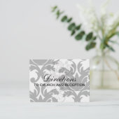 Carte D'accompagnement large et noir bold damask (Debout devant)