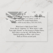 Carte D'accompagnement large et noir bold damask (Dos)