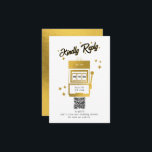 Carte D'accompagnement Las Vegas Casino Destination Wedding Gold<br><div class="desc">Un design mariage à thème unique dessiné à la main par Las Vegas Casino. Destination moderne Las Vegas, Nevada thème mariage avec cartes à jouer, casino de jeux d'argent illustrations à thème. Un faux or Las Vegas mariage RSVP design carte de boîtier idéal pour les mariages à thème casino. Des...</div>