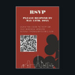 Carte D'accompagnement Las Vegas Casino Skyline Wedding RSVP QR Code<br><div class="desc">Une carte de boîtier de réponse RSVP amusante et moderne avec code QR pour obtenir une réponse de présence pour votre événement à Las Vegas! Cette carte d'invitation RSVP comprend graphite noir gras de carte à jouer carte graphiques, un rendu moderne de la ligne d'horizon de Las Vegas, ainsi que...</div>