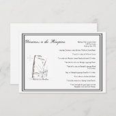 Carte D'accompagnement Las Vegas Destination Mariage Instructions (Devant / Derrière)