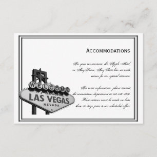 Carte D'accompagnement Las Vegas Destination Mariages Hébergements