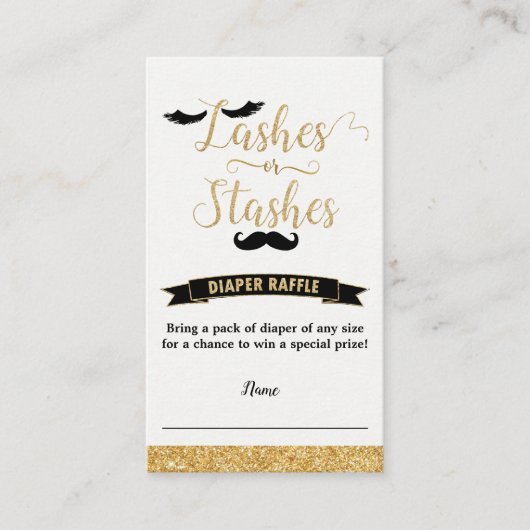 Carte D'accompagnement Lashes ou clignotements Sexe Révéler Roulette Or R (Devant)