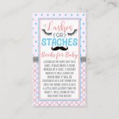 Carte D'accompagnement "Lashes Ou Staches" Parti Moderne De Révélation De (Devant)