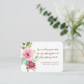 Carte D'accompagnement Laurel Olive Leaf Wreath Mariage Website Cards (Debout devant)
