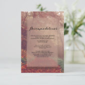 Carte D'accompagnement L'automne quitte les Mariages (Debout devant)