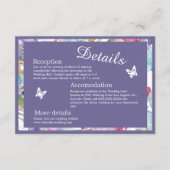 Carte D'accompagnement lavande aquarelle fleur sauvage verdure feuillage (Devant)