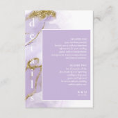 Carte D'accompagnement Lavande d'encre Lux - Détails Abstraits ID990 (Devant)