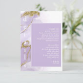 Carte D'accompagnement Lavande d'encre Lux - Détails Abstraits ID990 (Debout devant)