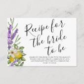 Carte D'accompagnement Lavande et citrons modernes (Devant)