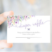 Carte D'accompagnement Lavande Fleur sauvage Papillon Jardin Barreau Raff