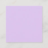 Carte D'accompagnement Lavande verdure QR code mariage RSVP (Dos)